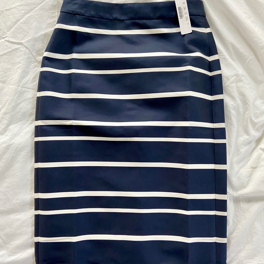 NWT JCrew Pencil skirt in jacquard stripe